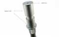 AM-600 DIAMOND Aluminum telescopic pole 6 meters extended in 5 sections