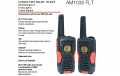 COBRA AM-1035 Par de walkies PMR cor preta flutua na água reach12km