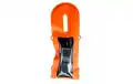 AQ242 Extra Strong VHF PRO Case Orange, double ziplock . Puntos de anclaje para fijar un arnés o una correa para el hombro.