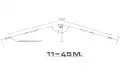 LEMM AT43 Dipole Antenna 11/45 meters (27 Mhz/ 7 Mhz)