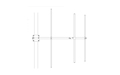 BANTEN14055 BANTEN 3 Element Yagi VHF 146-174 Mhz 7,15 dBi gain. Made of STAINLESS STEEL