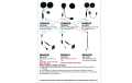 Adaptador de dois pinos BHS 300U com PTT para CHS300 e OHS500