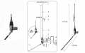 SIRIO BOOMERANG 27A. Aluminum balcony antenna CB 27 Mhz. 2.75 meters