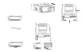 Cadre de montage de type DIN pour émetteur HM785