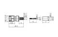 CON3659 SMC Male Crimp Connector measures