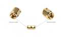 CON3913 Adaptador SMA MACHO reverse a SMA MACHO reverse
