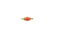 Duplo RCA macho Adaptador CON3916R ouro, Vermelho