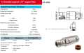 CON4265 Conector N hembra para cable 1/2 pulgada Superflexible 