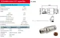Connecteur femelle CON4265 N pour câble Superflexible 1/2 pouce