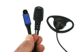 Microfone de ouvido ENTEL EA12DT9 ATEX para walkies das séries DTE 800 e 900