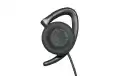 Fones de ouvido com alto-falante grande. Conector de 3,5 mm.