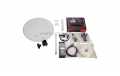 CAMPING KIT + SATELLITE DISH 35 CM WITH FIXING VENTOSA + FTE SATELLITE RECEIVER + 5 METERS CABLE