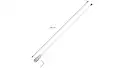 Antenne marine FAV240F FALKOS VHF 156-163 Mhz Longueur 2,4 mètres