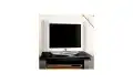 GV1NEGRO Soporte pantalla TV + VIDEO giratorio 60 cms x 38 cms. Color NEGRO