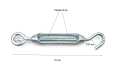 MIRMIDON HARD-516M8 Casting tensioner -- BAG OF 3 UNITS --