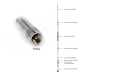The Diamond HF-10CL mobile antenna is a model specifically designed to operate in the 28 to 30 MHz frequency band, which is commonly known as the 10 meter band in amateur radio. This antenna has a length of approximately 2.20 meters.