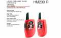 COBRA HM-230-RED Pareja de walkies color rojo