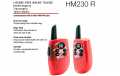 COBRA HM-230-RED Paire de walkies rouges