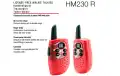 COBRA HM-230-RED Paire de walkies rouges