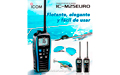 BLEU ICM25 bande marine VHF portable IPX7