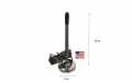 PROCOMM JBC-101 Antena vehiculo base iman 8 cm CB27 Longitud 22 cm