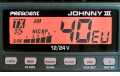 PRESIDENT JOHNNY III Emisora CB 27 Mhz. 40 canales AM.12 y 24 voltios