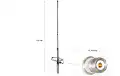 Antenne LEMM-RINGO-12 CB 27 Mhz aluminium 1/2 Onde.