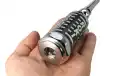 LEMM Roki-3000PL Antenne PL connecteur mâle uniquement Radiant CB 27 Mhz longueur 1,7 cm couleur argent bobine extérieure.