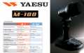 Microfone de mesa YAESU M-100 para estações YAESU HF: FTDX 9000, FTDX 5000, FTDX 3000, FTDX 1200, FT-991A, FT-891 e suas séries FT-450