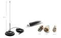 MAAS PM-7 Magnetic Antenna Frequency 68 to 88 Mhz PL SMA and BNC