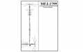 MFJ1799 MFJ Vertical Antenna 10 band 2,6,10,12,15,17,20,30,40,80 meters