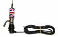 Antena dobrável LEMM MINITURBO UK flag CB 27 Comprimento 110 cm