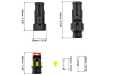 O conector elétrico Mirmidon MIR-204 é um conector de 2 pinos projetado para oferecer uma conexão rápida e segura em uma ampla gama de veículos.