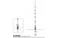 NEW TORNADO SIRIO CB base antenna from 27 to 30 Mhz. 5/8, Height: 7.23 meters