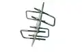 TAGRA P-1035 Double mast support, double horizontal/vertical position, rectangular claws for mast 45 mm thread 6 m
