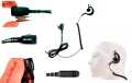 Microfone de ouvido PIN29M8 NAUZER para MOTOROLA DP2000, DP2400, DP2600