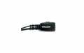 Micro Auricular earmuff, high-end black curly cable.