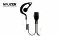 PIN29-K5 NAUZER Micro Auricular cable rizado negro para walkie TK3601 KENWOOD