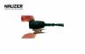 PIN29-K5 NAUZER Micro Auricular cable rizado negro para walkie TK3601 KENWOOD