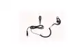 PIN29PKT Nauze Micro casque protège-oreille, haut de gamme noirs bouclés cordon pour KENWOOD PKT23