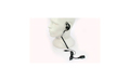 PIN29PKT Nauze Micro auricular earmuff, high-end cabo preto encaracolado para KENWOOD PKT23