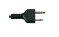NAUZER PIN29-S Micro auricular orejera PTT rizado negro