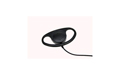 PIN77K Nauzer fechado earmuff micro-fone de ouvido, cabo reto, Kenwood, Luthor, etc ...