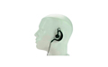 Nauzer PIN-99-SPTT. High quality professional micro-earphone with TWO PTT's. For MIDLAND handhelds