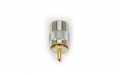 PL259 OURO LONGO Conector PL MACHO folheado a ouro com isolamento TEFLON