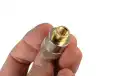 PL259 OURO LONGO Conector PL MACHO folheado a ouro com isolamento TEFLON