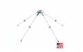 PROCOMM PT-99 GPK1 27 Mhz CB fiber base antenna. 5.65 meters + radial