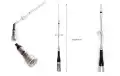 Komunica PWR-SG700 Antena PL movil biba banda144/430 Mhz. Long 49 cm