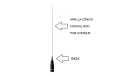 TAGRA RQS58 Mobile antenna 5/8 VHF 136-174 Mhz PL thread Length 146 cm