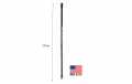 Antenne PROCOMM SF4-B filetage 3/8 pour véhicule radiant CB27 Longueur 120 cm